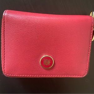 Loewe coin card holder in pebbled/smooth calf leather